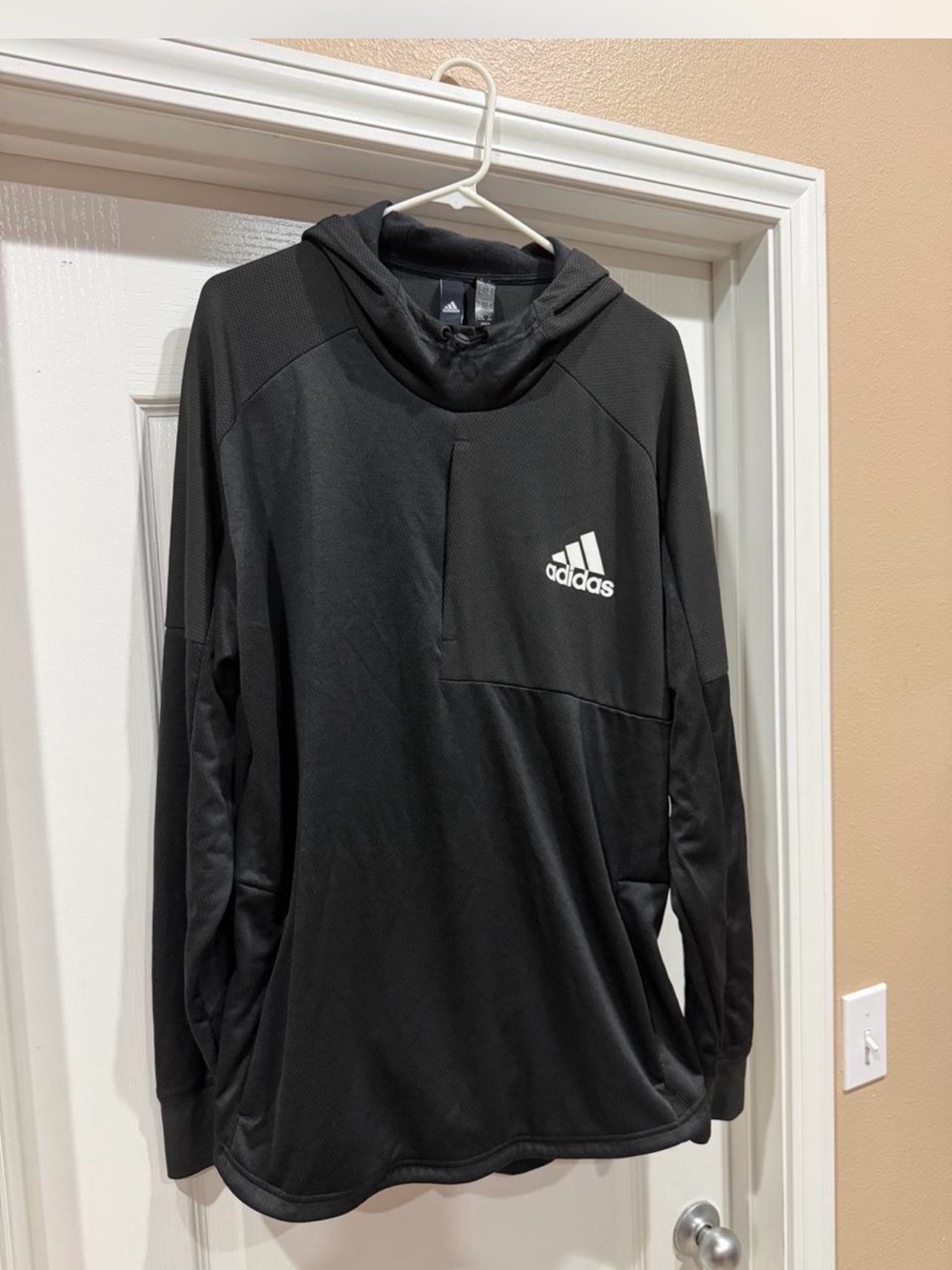 adidas Black Men's Lightweight Hooded Training Pullover